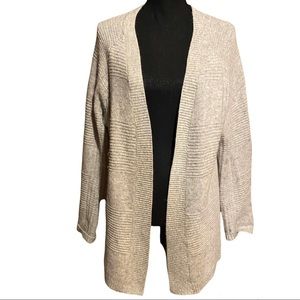 Coldwater Creek Wool Angora Blend Open Front Cardigan Sweater
